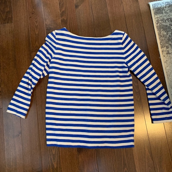 Ann Taylor Loft Boatneck Limoncello 3/4 Sleeve Top XS - Picture 4 of 4